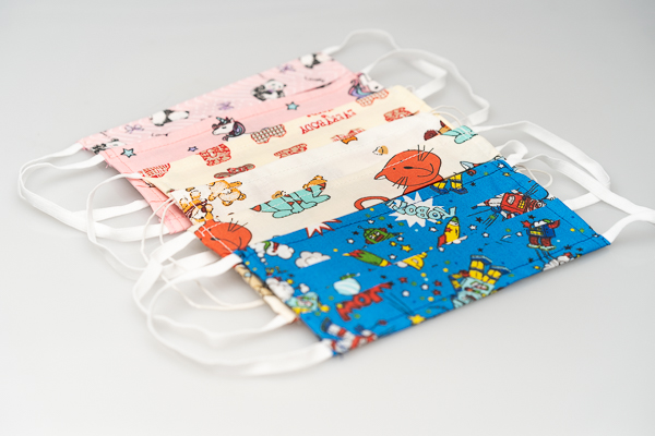 2 db Gyermek Textil Szájmaszk