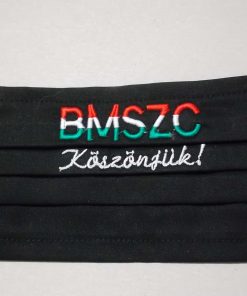 1 darab Pamut, Fekete BMSZC hímzésű arcmaszk